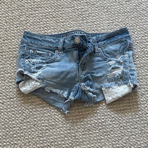 American Eagle Super Low Rise Stretch Shorts